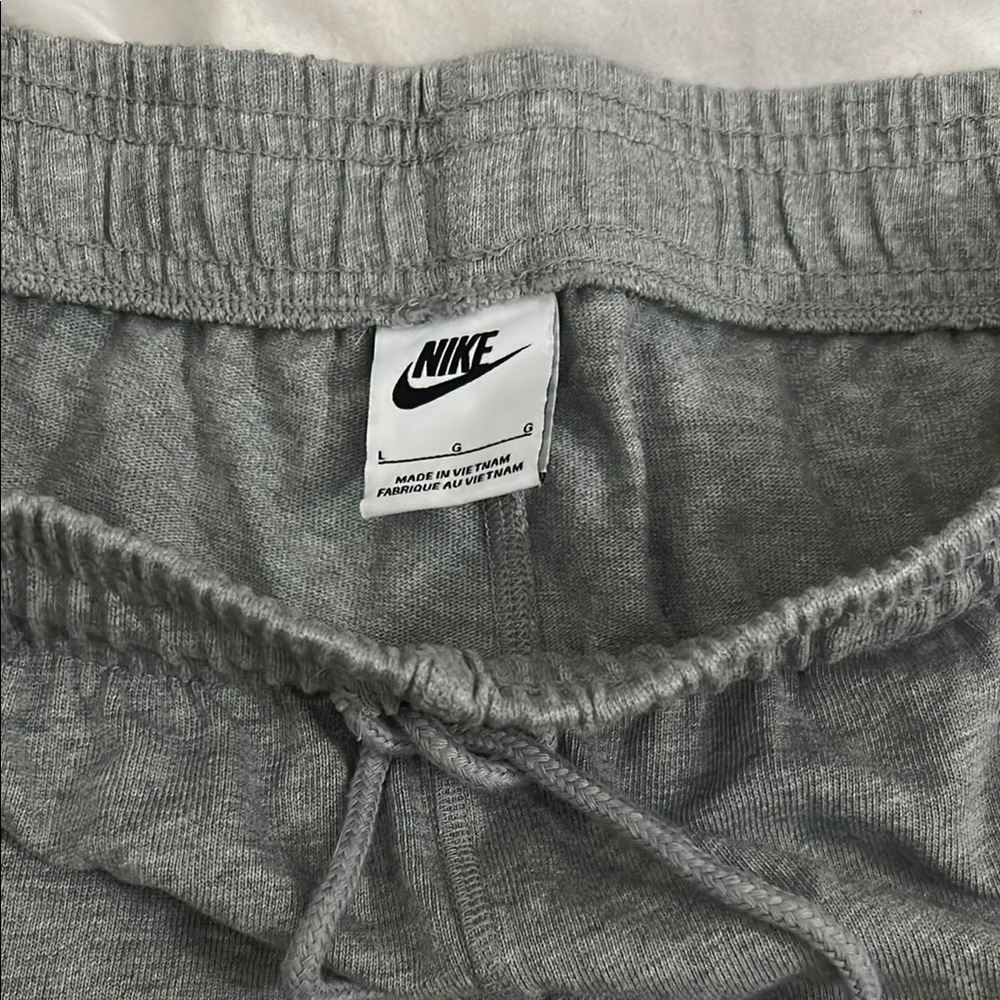 Nike Gray Joggers with Soft Cotton-Blend Fabric